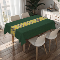 Nappe de table RNPT, chemin de table imperméable ethnique Mandala, couvre-table imperméable pour la maison