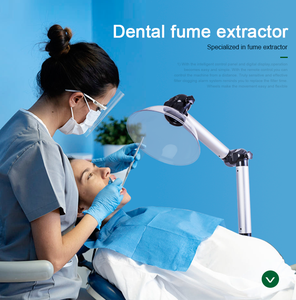 FC-350 nha khoa phẫu thuật khói evacuator phòng thí nghiệm <span class=keywords><strong>Air</strong></span> fume Lọc Bụi Collector 110V/220V Lưu lượng không khí 450m3/h toàn bộ màu trắng - Product Image 2