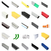 Profilés en plastique extrudé multiformes durables personnalisés pour usage structurel Couvercle de profilé en U transparent transparent