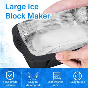 2.43 libbre mattoni di ghiaccio stampo in Silicone riutilizzabile creazione di bagni giganti refrigeratore a immersione cubetti di ghiaccio stampi vassoi Extra-grandi blocchi di ghiaccio - Product Image 4