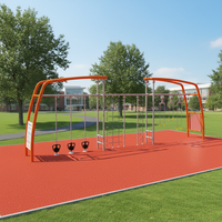 Station de fitness combinée pour jeunes, structure en acier, équipement de calisthénie multifonctionnel pour adolescents, OEM/ODM