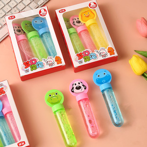 Varitas de burbujas de dibujos animados de 14 cm, de plástico, para soplar burbujas, para niños de 2 a 4 años, caja de regalo unisex - Product Image 2