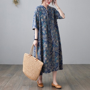 Vestido Casual de Verano para Mujer, Estilo Rejuvenecedor, Talla Grande, Holgado, Venta al Por Mayor - Product Image 4