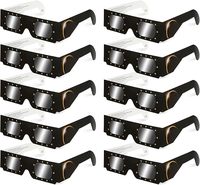 Lunettes d'éclipse solaire homologuées ISO 12312-2, design artistique personnalisé
