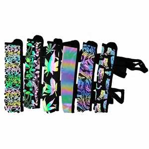Éventail Réfléchissant Portable de 33 cm (13 Pouces) avec Étui, Accessoires de Fête, Tissu Flash en Polyester, Logo Personnalisé, pour Tenues Pride - Product Image 1