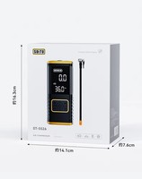 Pompe à gonflage de pneus portable sans fil en ABS, 6000 mAh, mini-machine de gonflage rapide avec manomètre numérique et lumière d'urgence
