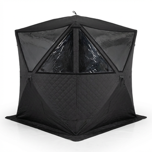 Carpa de Sauna Portátil OEM para <span class=keywords><strong>3</strong></span>-4 Personas con Estufa, Carpa de Sauna de Invierno para Exteriores con Aislamiento de <span class=keywords><strong>3</strong></span> Capas de <span class=keywords><strong>Oxford</strong></span> 420D, Carpa de Sauna Seca con Leña - Product Image 2