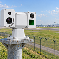 Caméra PTZ extérieure de surveillance thermique longue portée pour la sécurité et l'entretien des aéroports (MRO)