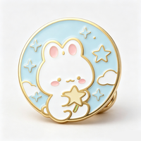 Épinglette en émail personnalisée, dorée, en émail dur ou souple, badge métallique de dessin animé, fabricant de logos, épinglette de revers en émail dur mignonne sur le thème de l'anime