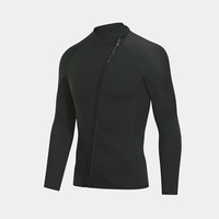 Gilet de compression à manches longues en spandex pour hommes, imprimé par sublimation, pour la gymnastique, le surf et la plongée