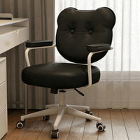 Chaise de bureau en cuir - Design moderne, confortable et imperméable pour la maison/le bureau, confort pour une longue utilisation assise