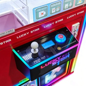 Lucky <b>Star</b> III NINIX NINIX-78253 Coin Operated Claw Machine Colorful <b>LED</b> Lighting Transparent Glass Cabin Adjustable Claw Game - Product Image 5
