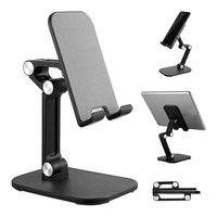 Support de téléphone portable de bureau pliable en gros pour tablette Table flexible Angle de bureau Support de téléphone portable intelligent réglable en hauteur