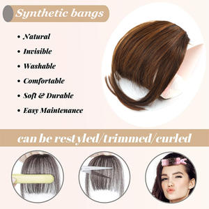 โดเรมีกิ๊บติดผมผู้หญิง ใยสังเคราะห์คาเนคาลอน ไฟเบอร์ตรง ติดผมปลอม ใช้ได้ทุกวัน ต่อผม LH94 - Product Image 5