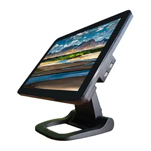 Foldable POS System Rotatable Touch Screen Metal Case Ajustable Cash Register Small POS