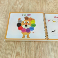 Livre occupé pour enfants imprimé en usine 74pg Spiral Hardcover avec couverture rigide Early Education Alphabet Writing Practice