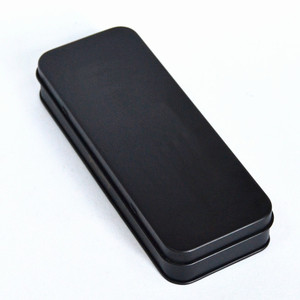 Gabel-und Löffel halter Schmucks cha tulle rechteckige Blechdose mit Scharnier - Product Image 4