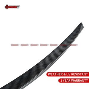 Aileron de coffre en fibre de carbone sèche pré-imprégnée véritable pour Mercedes AMG GT63 C192, style BB, aileron arrière de course aérodynamique, vente en gros - Product Image 5