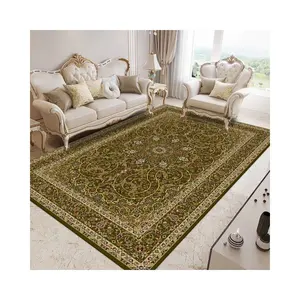 2024 Eco-friendly Designer Floral Print Handloom Area Rugs for Hotels Offices Embroidered 3D Design Carpet Printed Area Rugs