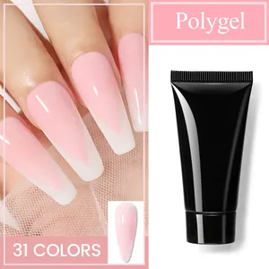 Extensión de <span class=keywords><strong>uñas</strong></span> de gel de larga duración de alta calidad 31 colores PolyGels Nail <span class=keywords><strong>Set</strong></span> 30ml tubo OEM Etiqueta Privada - Product Image 2