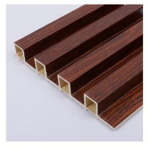 Pannello Grigliato WPC per Interni, Pannello Decorativo in Fibra di Bambù, Design Senza Giunture in Stile Americano di Lusso Leggero per Soggiorno - Product Image 4