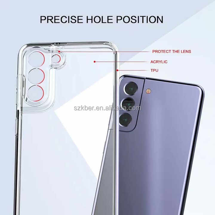 Lovely Thickness Hard Transparent Acrylic Back Cover Soft Clear TPU  Bumper Mobile Phone Case for Vivo Y17 Y3 Y15 Y12 Y11