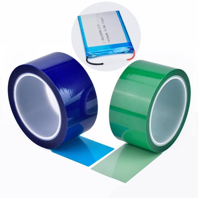 Single Sided PVC Acrylic Insulation Protection Strong Electrolyte Resistance Heat Resistant Green Lithium Battery Adhesive Tape
