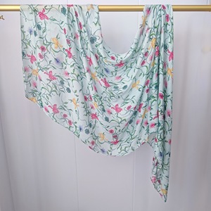 Écharpes traditionnelles pour femmes, en jersey de coton, hijab imprimé numérique, design ethnique, <span class=keywords><strong>voile</strong></span> respirant pour femmes musulmanes, hijab en modal - Product Image 5