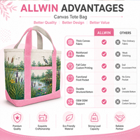 Tas Tote Kanvas Besar Ramah Lingkungan dari Katun untuk Belanja di Pantai, Dicetak Logo Kustom untuk Anak Perempuan