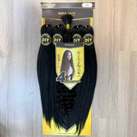 Extensions de cheveux synthétiques pré-étirées de 38 pouces pour tresses au crochet style bohème, cheveux bouclés en vrac teints Deep Wave, marque Mira, pour DIY