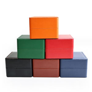 뜨거운 판매 공장 도매 시계 상자 럭셔리 PU 가죽 조개 껍질 포장 선물 남녀 시계 상자 - Product Image 5