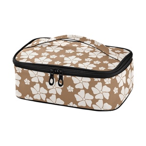 Portable Food <b>Storage</b> Bag Picnic Family Dinners Potluck Thermal Casserole Carrier Hawaii Flower Casserole Dish Carrier Lunch Bag - Product Image 2
