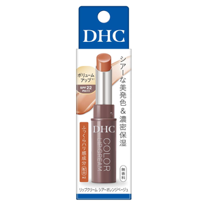 DHC Color Lip Cream Orange Beige SPF22 PA Teinte Abricot Chaud Soin Hydratant pour les Lèvres Éclat Vitalité Quotidien Cosmétiques Japonais - Product Image 1