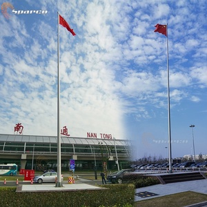 Индивидуальные 6-100 алюминиевая прутковая заготовка шкива синхронизации/нержавеющий стальной столб для флага проверенные временем-8 м круглая коническая нержавеющая сталь 316L флагшток для установки - Product Image 4