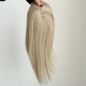 Perruques pour femmes 5.5*6.5 Mono, cheveux naturels, pour cheveux clairsemés, toupet féminin, couleur naturelle, densité 130% # 9/613 - Product Image 5