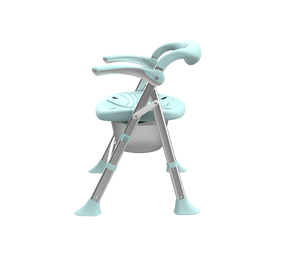 Chaise de douche pliante brevetée avec petit dossier amovible, gain de place - Product Image 5
