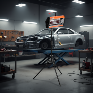 Lámpara de curado infrarroja con calentamiento automático de 2000W, de doble uso, para secado de pintura de automóviles y reparación de carrocerías. - Product Image 2