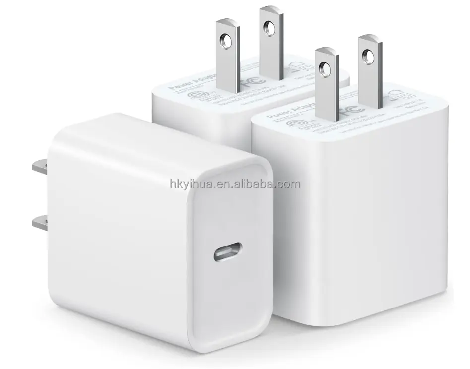 20W USB C adattatore di alimentazione tipo C3.0 viaggio testa di ricarica rapida EU UK plug per iPhone 15 113 12 11