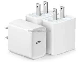 Adaptador de corriente USB C de 20W tipo C3.0 cabezal de carga rápida de viaje enchufe UE EE. UU. Reino Unido para iPhone 15 113 12 11