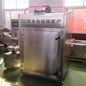 Affumicatore Industriale per Alimenti con Funzione di Essiccazione a Vapore e Pannello di Controllo PLC per Pesce, Bacon, Pollo e Carne - Product Image 6