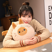 Panda grenouille et renard mignon coussin d'oreiller en peluche animaux ronds en peluche personnalisé poupée en peluche pour fille