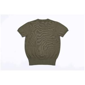 Mode décontractée pour femmes coupe régulière manches courtes col rond pull tricoté mince cachemire comme coton pour la saison d'automne - Product Image 5