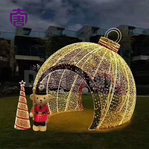 3D LED Christmas Bauble Arch Motif <b>Light</b> for Park Garden Plaza and Seasonal Holiday Decoration - Product Image 2