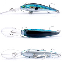 Leurre artificiel rigide pour pêche au bar en apnée, type Minnow, 6g/9cm, à longue ailette pour la plongée profonde et les lances longues