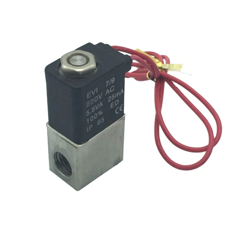 Válvula de aire solenoide eléctrica de 2 vías, normalmente cerrada, para aire y agua, 2V025-06 2V025-08 1/8 1/4 pulgadas DC 12V