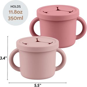 Gobelet à collation en silicone pour bébé, récipient de stockage d'aliments pour tout-petits - Product Image 4