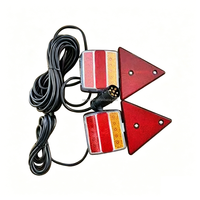 Ensemble de feux arrière 12V, feux de remorque filaires, câble de 7,5 m, aimant, feux arrière intégrés, feux de remorque avec réflecteur