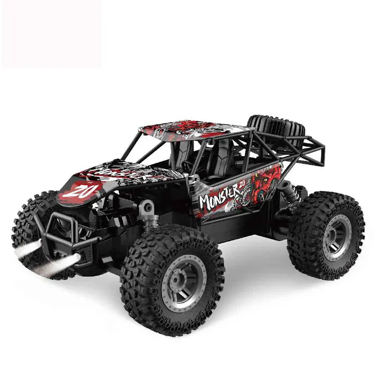 2022 New Item 2.4G 1:18 High Speed OFF-Road Vehicle With Light Red Yellow Mix Color High Quality Hot Selling RC Car Toys