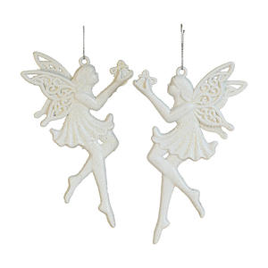 Décoration <span class=keywords><strong>de</strong></span> Noël pour arbre <span class=keywords><strong>petit</strong></span> cadeau suspendu pour enfants joyeux flocon <span class=keywords><strong>de</strong></span> neige Angle avec ailes hibou plume plastique - Product Image 1