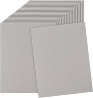 Carton gris 100% pâte recyclée, haute rigidité, écologique, pour boîte pliable et conception de structure d'emballage